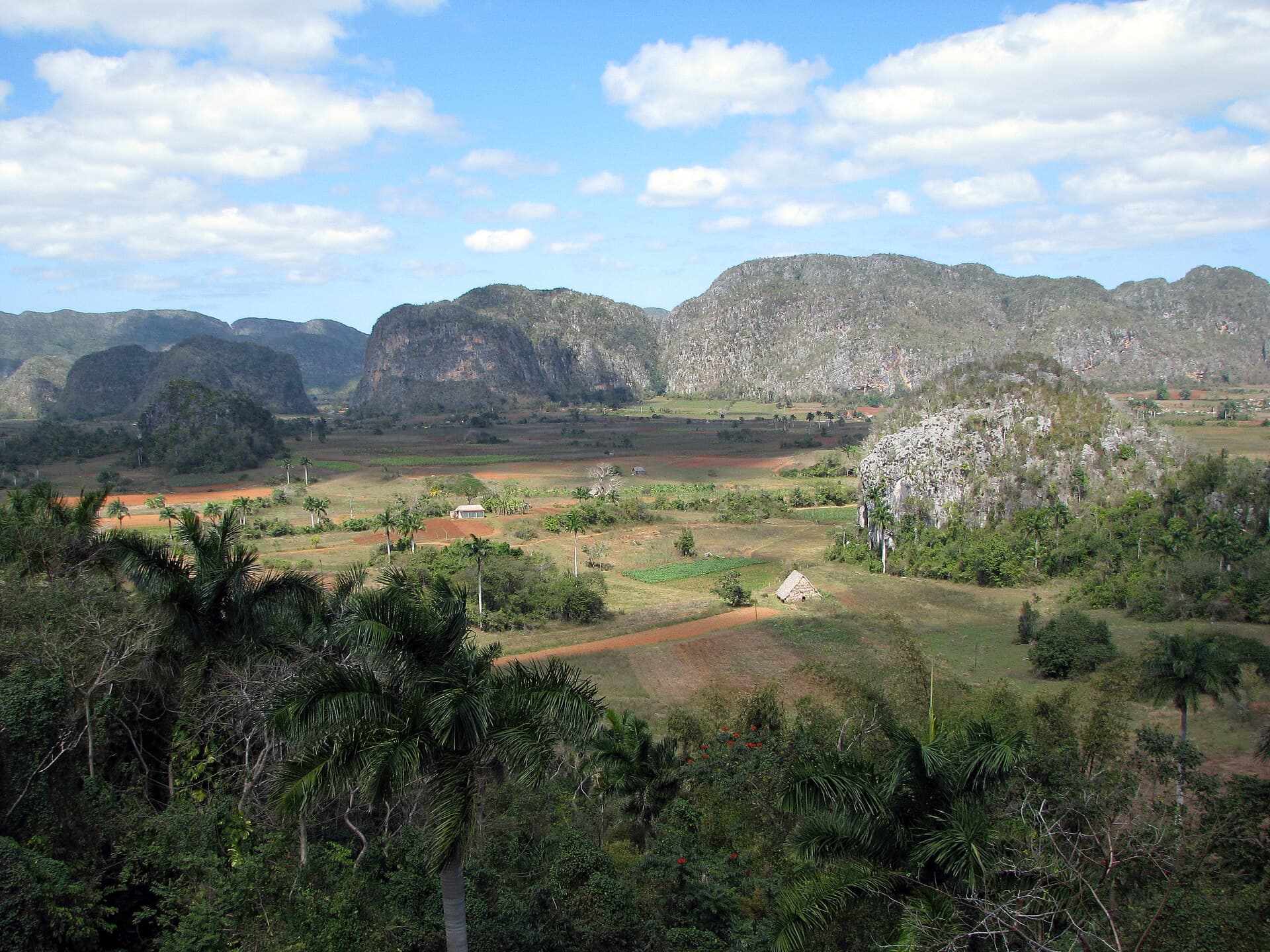 Viñales Valley and its limestone mogotes in Cuba