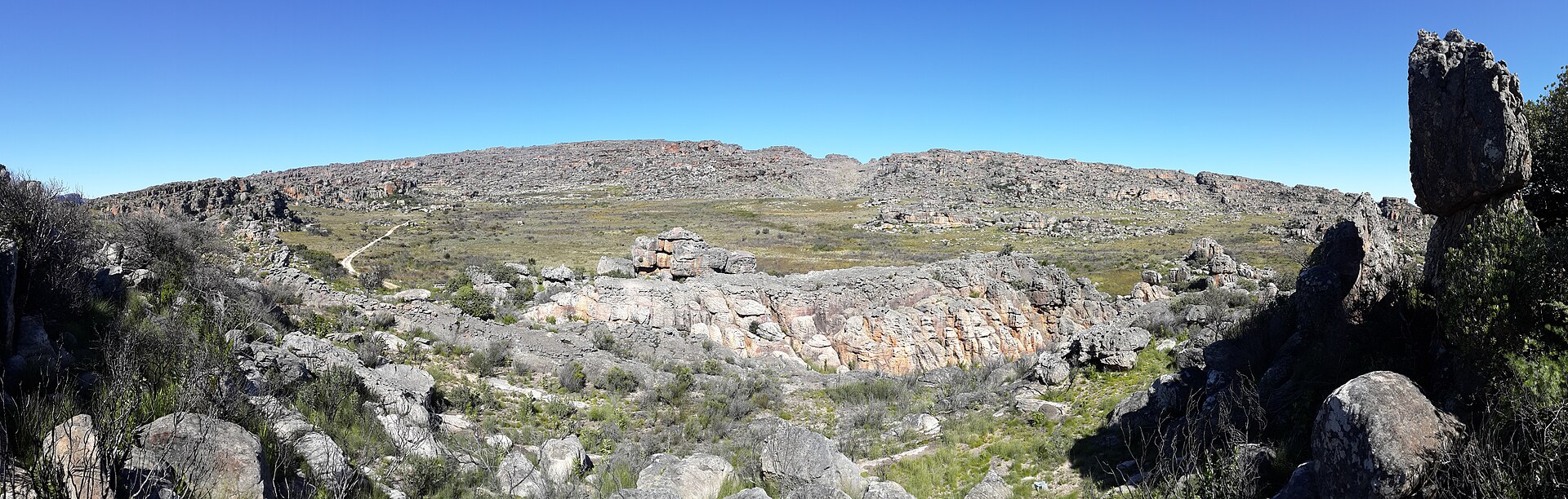 Panorámica de la reserva de montaña del Cederberg