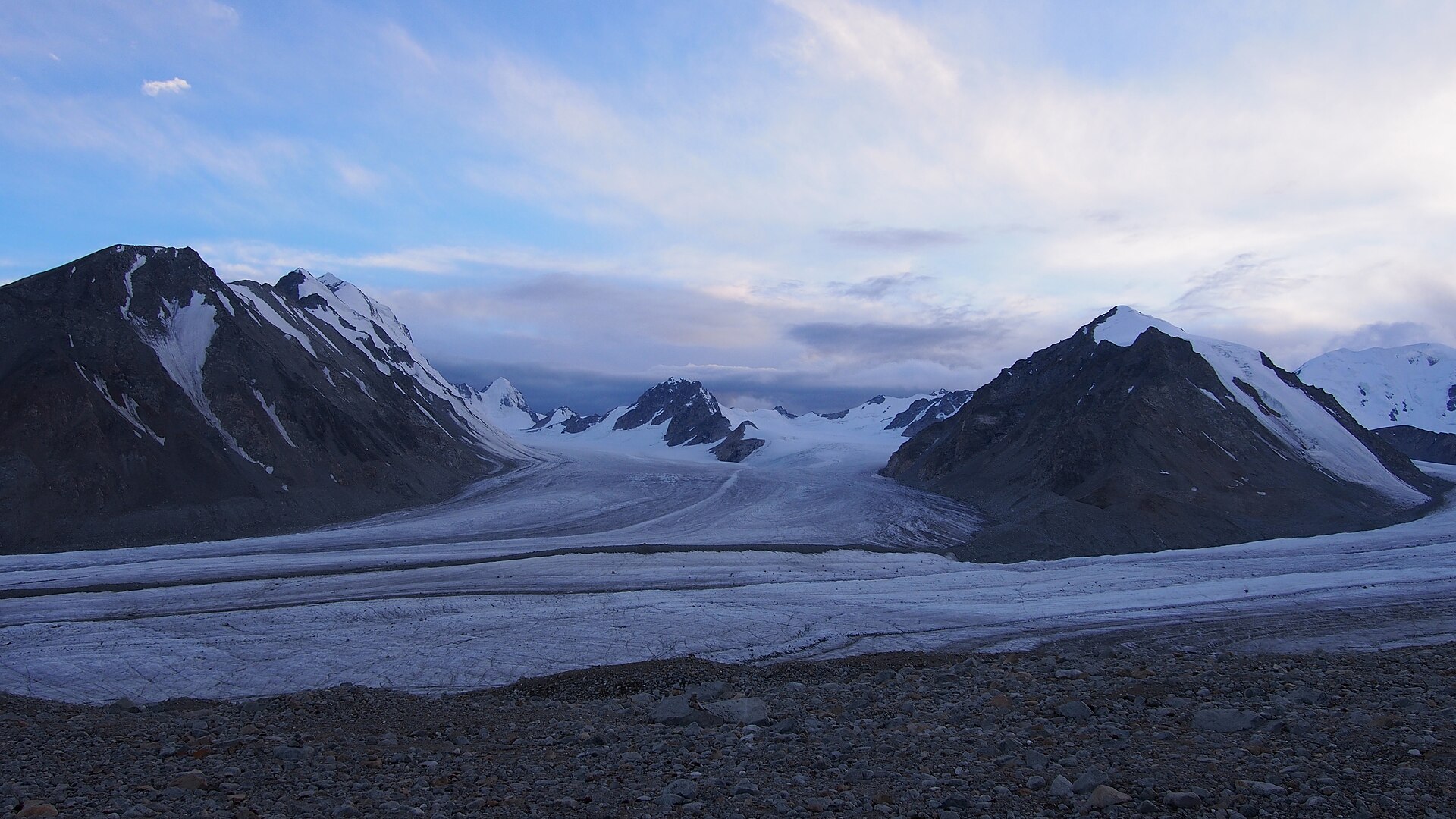 El glaciar Potanin, en el Altái mongol