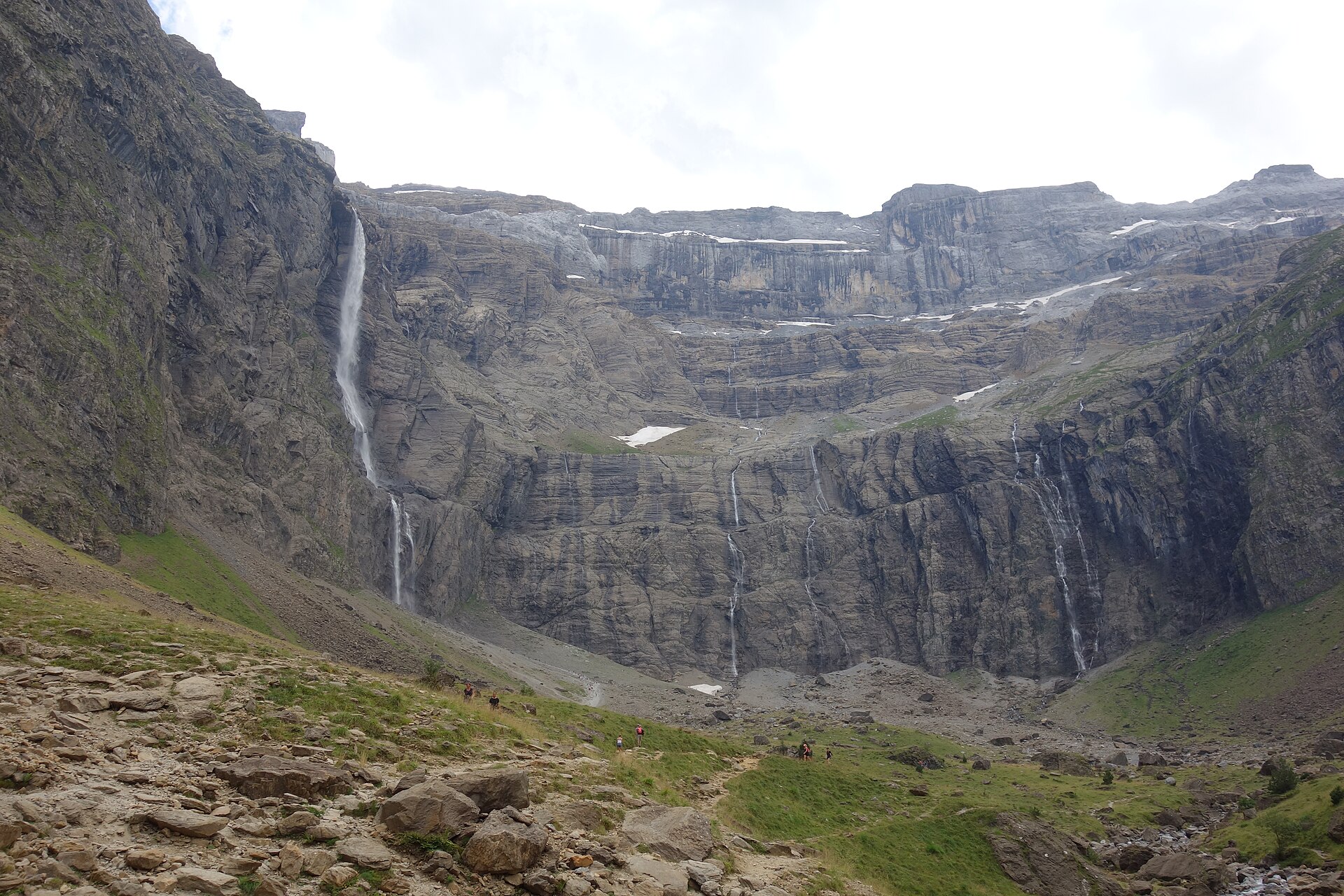 The great waterfall at the head of the Cirque de Gavarnie