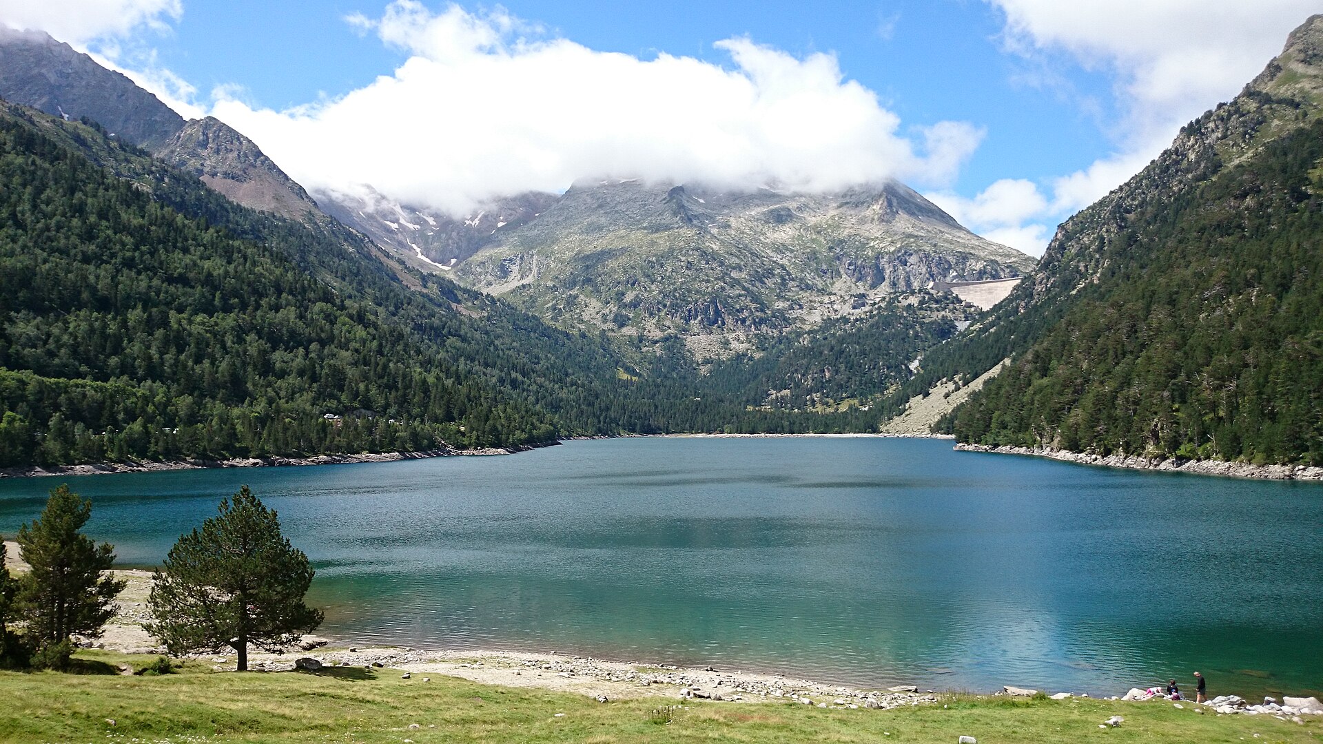 Orédon lake in the Néouvielle nature reserve